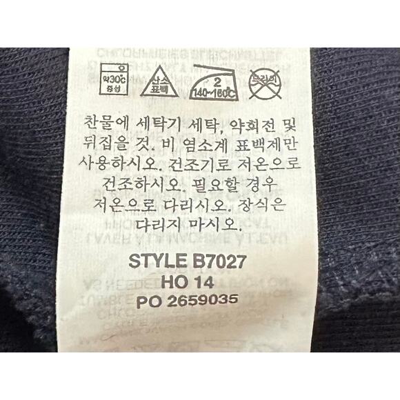 J. Crew Sequin Trim Sweatshirt Navy Blue B7027 Size XS - Picture 14 of 14